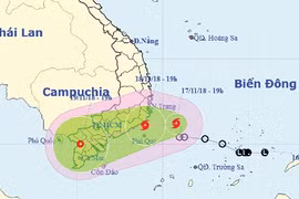 Bão số 8 hướng thẳng vào Nam bộ