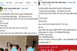 Tuyển mẫu nhí: Cẩn thận kẻo mất tiền oan