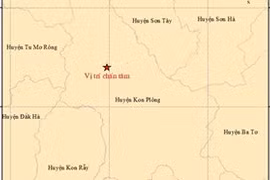 Liên tiếp xảy ra động đất tại Kon Plông