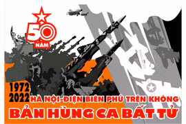 Phát hành tranh cổ động nhân kỷ niệm 50 năm Chiến thắng Hà Nội-Điện Biên Phủ trên không