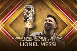 Lionel Messi nhận giải giải Ngôi sao thể thao thế giới 2022