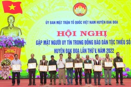 Đak Đoa biểu dương 74 người có uy tín tiêu biểu trong đồng bào dân tộc thiểu số