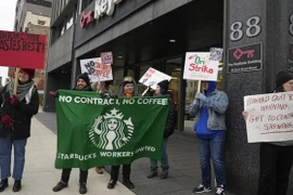 Đình công quy mô lớn và kéo dài của nhân viên Starbucks ở Mỹ