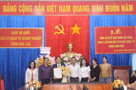 Thành lập Chi bộ Công ty cổ phần Đầu tư và Phát triển Y tế Trung Thịnh Phát