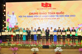 Chung khảo toàn quốc Hội thi Giảng viên lý luận chính trị giỏi: Nâng cao kiến thức, kỹ năng giảng dạy chính trị