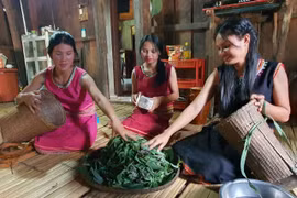 Thơm ngon món lá mì của người Xơ Đăng  