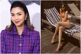 Tăng Thanh Hà khoe dáng với bikini