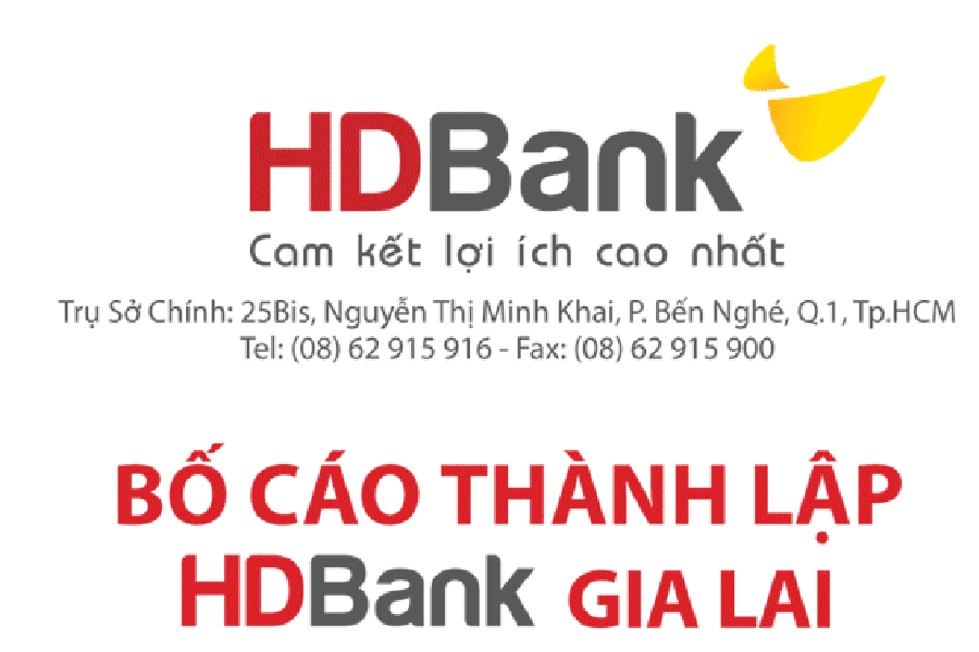 HDBank Gia Lai bố cáo thành lập