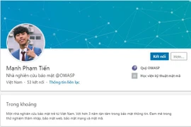 3 người Việt được Facebook vinh danh top 100 "cao thủ" bảo mật toàn cầu