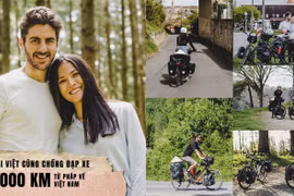 Cô gái Việt cùng chồng đạp xe 16.000 km từ Pháp về Việt Nam
