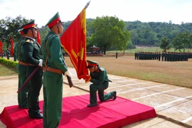 Tiểu đoàn Bộ binh 50: Tổ chức lễ tuyên thệ chiến sĩ mới