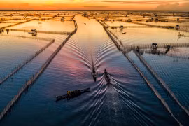 Đón bình minh cùng ngư dân trên Đầm Chuồn ở Huế