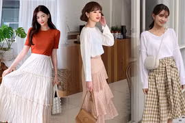 Các kiểu chân váy tiện lợi đi làm và đi chơi