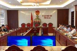 CT UBND tỉnh Võ Ngọc Thành tiếp và làm việc với nhà ĐT Anh quốc