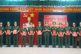 60 sĩ quan biên phòng được thăng quân hàm, nâng lương