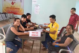 "Gia đình hiệp sĩ" hiến máu nhân đạo