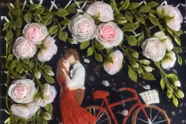 Tranh đẹp từ thạch 3D của mẹ Việt khiến khách Tây kinh ngạc