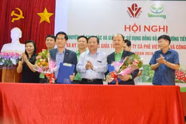 Ký kết hợp tác canh tác bền vững cây cà phê