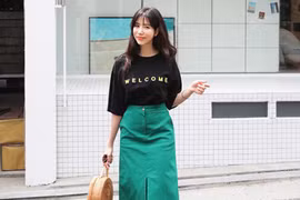 Phối đồ dạo phố cùng sắc xanh lá, xanh ngọc