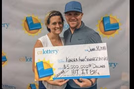 Chơi xổ số cho vui, cặp vợ chồng trúng 114 tỷ đồng