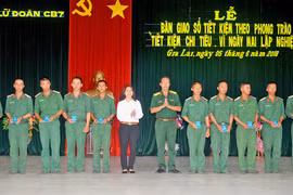 Tuổi trẻ Lữ đoàn CB 7:Tiết kiệm chi tiêu vì ngày mai lập nghiệp