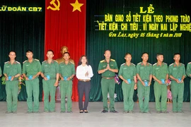 Tuổi trẻ Lữ đoàn CB 7:Tiết kiệm chi tiêu vì ngày mai lập nghiệp