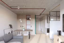 Căn hộ 25m2 có thiết kế nội thất hợp lý