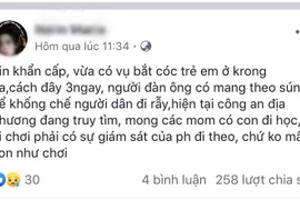 Ayun Pa: Tin đồn dùng súng bắt cóc trẻ em là giả