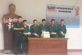 "Sinh nhật tập thể": Món quà ý nghĩa của lính Biên phòng Gia Lai