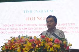 Tổng kết 10 năm thực hiện Hướng dẫn số 35-HD/BTCTW