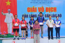 Bế mạc Giải Cầu lông các câu lạc bộ tỉnh Gia Lai năm 2020