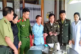 Bắt được rùa màu vàng, người dân bàn giao cho Vườn Quốc gia