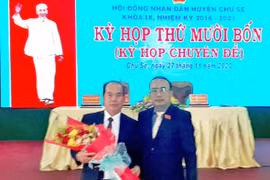 Ông Lê Đình Huấn được bầu giữ chức Chủ tịch UBND huyện Chư Sê