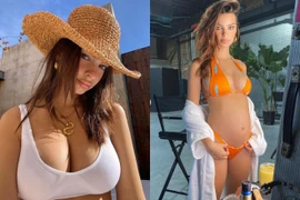 Siêu mẫu Emily Ratajkowski khoe ảnh táo bạo trong thai kỳ