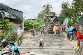 Ia Peng huy động sức dân xây dựng nông thôn mới