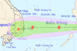 Ngày mai 9-11, tâm bão có thể cách Song Tử Tây 300km, gió giật cấp 10