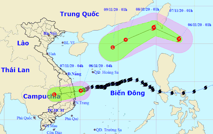 Áp thấp nhiệt đới gây mưa lớn, xuất hiện cơn bão mới giật cấp 12 gần Biển Đông