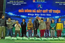 Bế mạc giải bóng đá gây quỹ từ thiện "Nhịp đập trái tim"