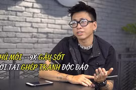 9X gây sốt với loạt tranh ghép táo bạo mì tôm, bò bía, Mona Lisa