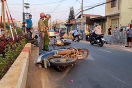 Pleiku: Va chạm giữa 2 xe máy làm 1 người bị thương
