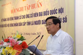 Tập huấn kỹ năng vận động tranh cử cho ứng cử viên dân tộc thiểu số