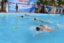 90 vận động viên dự Giải bơi thiếu niên-nhi đồng huyện Ia Grai