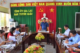 Họp Ban tổ chức Cuộc thi "Tìm hiểu về 110 năm Ngày Bác Hồ ra đi tìm đường cứu nước"