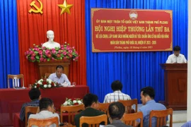 Pleiku thống nhất danh sách 56 người ứng cử đại biểu HĐND thành phố nhiệm kỳ 2021-2026