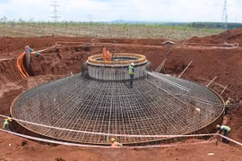 Gia Lai: Khẩn trương thi công các dự án điện gió