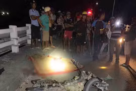 Krông Pa: Xe tải va chạm xe máy trên cầu Lệ Bắc, 1 người tử vong