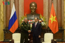 Chủ tịch nước Trần Đại Quang tiếp Bộ trưởng Quốc phòng Nga