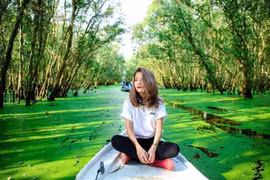 Lặng người trước vẻ đẹp tuyệt tác của rừng tràm Trà Sư