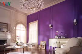 Lãng mạn sắc tím trong thiết kế nội thất