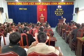 Huyện ủy Kbang gặp mặt Bí thư các chi bộ thôn, làng, tổ dân phố